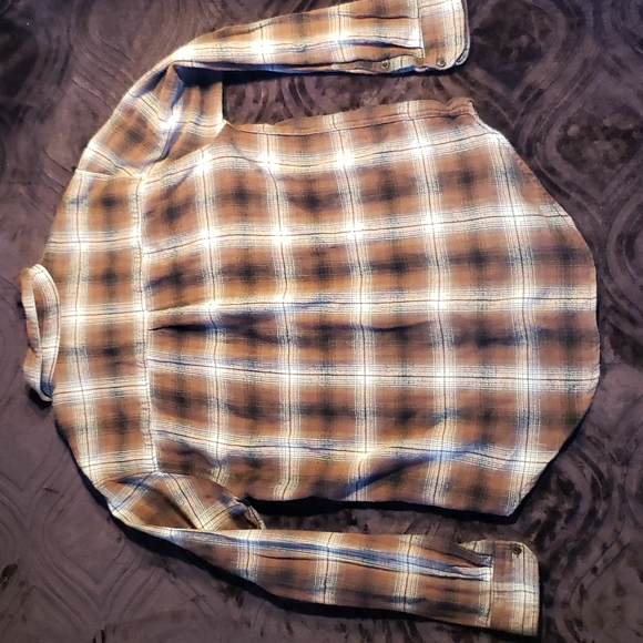 KR3W flannel button down - mens large - Picture 2 of 6